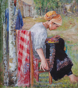 张丹阳作品7《阿依帕夏》96x73cm 2014年